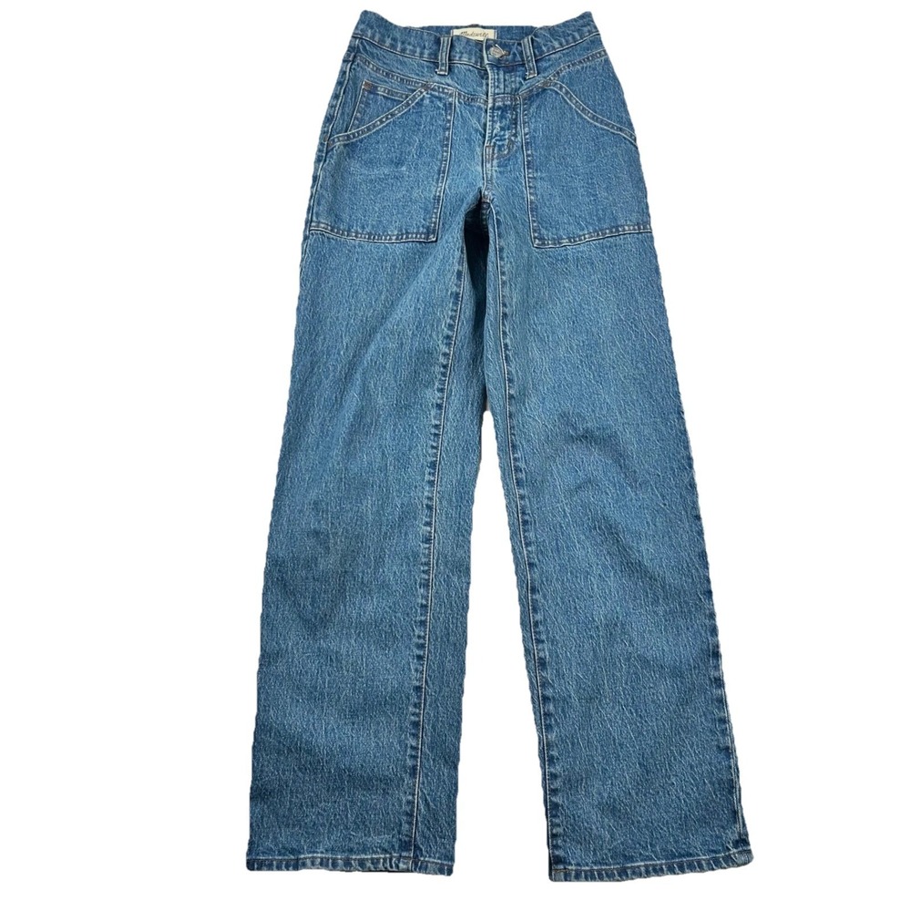 Madewell Jeans Womens 24 The Perfect Vintage WIde Leg High Rise Denim Skater